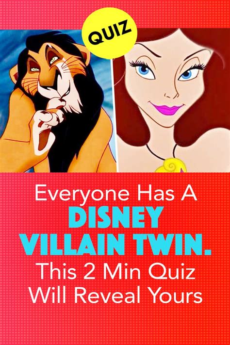 Quiz Everyone Has A Disney Villain Twin This 2 Min Quiz Will Reveal