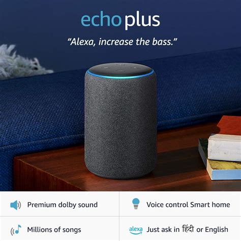 Echo Plus 2nd Gen Premium Sound Powered By Dolby Built In Smart