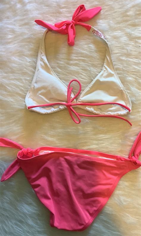 Victoria’s Secret String Bikini With Sequins Small To Gem