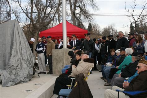 Unveiling 1st Wall Ceremony Spearfish Veterans Monument