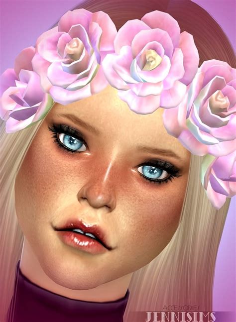 Autumn Flowers Headband At Jenni Sims Sims 4 Updates