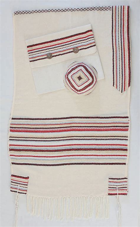 Tallit This Is A Set Of A Handwoven Jewish Prayer Shawl Tallit And