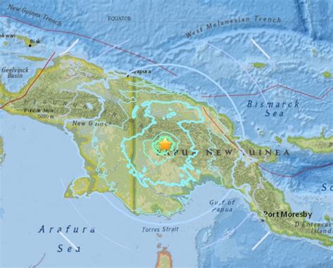 Shallow M63 Earthquake Hits Papua New Guinea Highlands Damaging