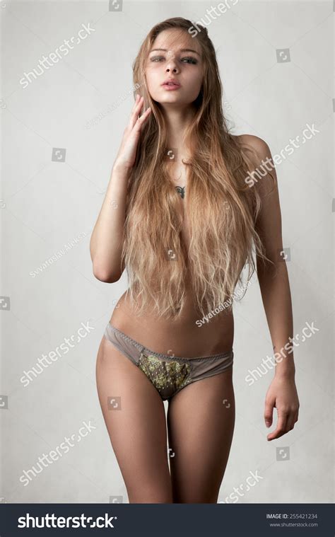 Fashion Beauty Female Model Hair Covering Stock Photo Shutterstock