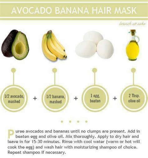 However, last week, i just opened my refrigerator to pick up something and saw. Avocado Banana Hair Mask | Hair, Nails, Makeup | Pinterest