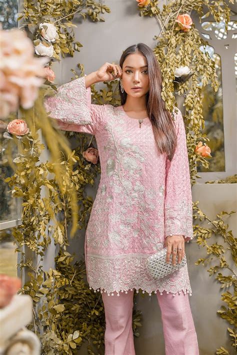 Ravishing Pink Khadi Net 2 Piece Pakistani Dress By Gulaal