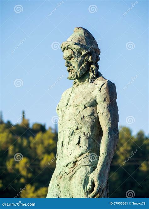 Statue Of Odysseus In Claudios Ninfeum Underwater Archeology Royalty Free Stock Image