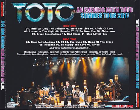Toto An Evening With Toto Summer Tour 2017 2cdr Giginjapan