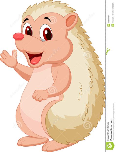 Cute Hedgehog Cartoon Royalty Free Stock Images Image
