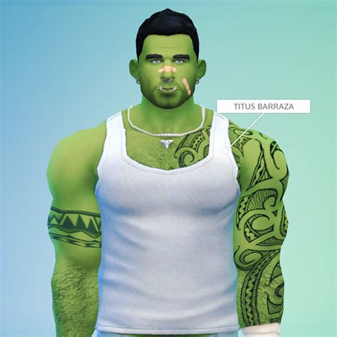 My Sims 4 Blog The Orc Barraza Clan Teeth Skin Bandages And More