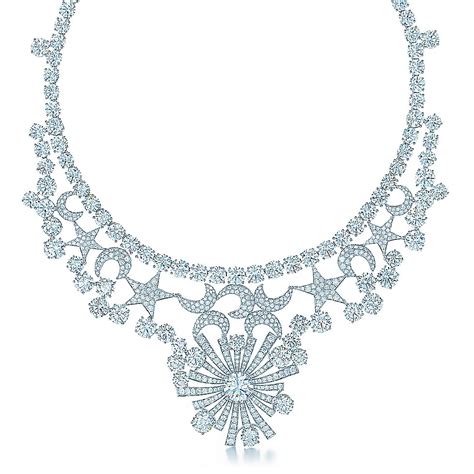 Collar Con Estrellas Y Lunas Tiffany And Co Schlumberger De Platino Con