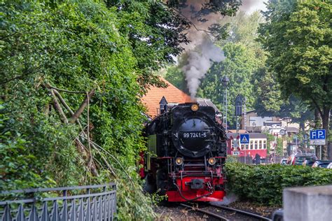 Dampfross Dampfzug Der Brockenbahn In Wernigerode Westernt Mario