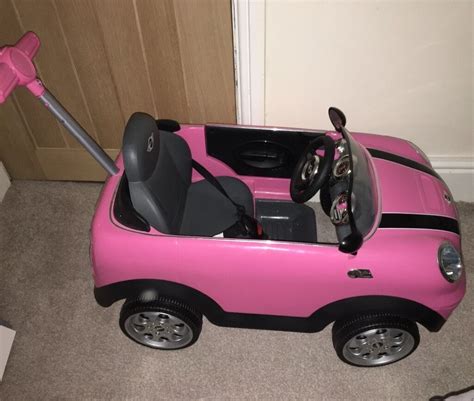 Mini Cooper Push Along Toddler Car Pink In Wavertree