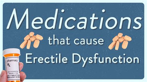 Medications That Cause Erectile Dysfunction Erectiledysfunction Youtube