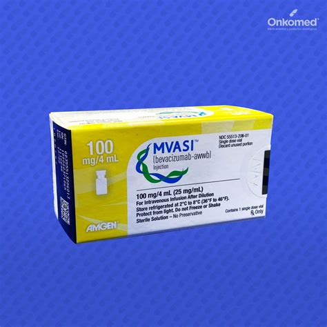 Mvasi Bevacizumab Awwb Inyectable 100mg 4ml Onkomed Farmacia