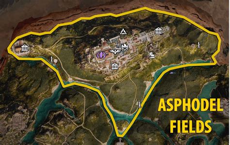 Ac Odyssey Fate Of Atlantis Asphodel Fields Fields Of Elysium Map