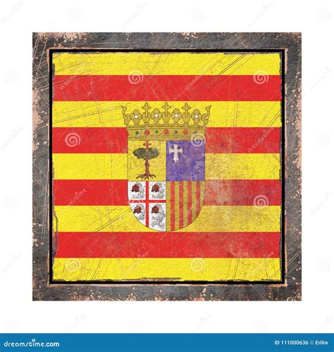 Old Aragon Flag Stock Illustration Illustration Of European 111000636