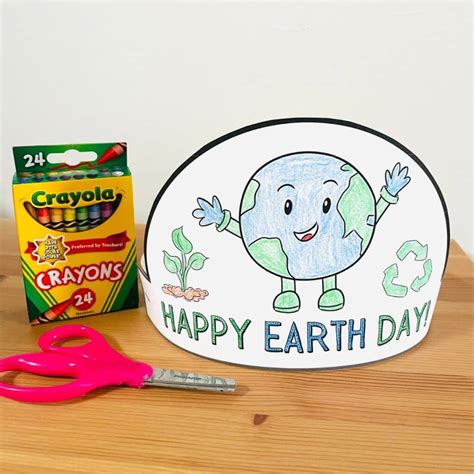 Earth Day Hat Free Printable
