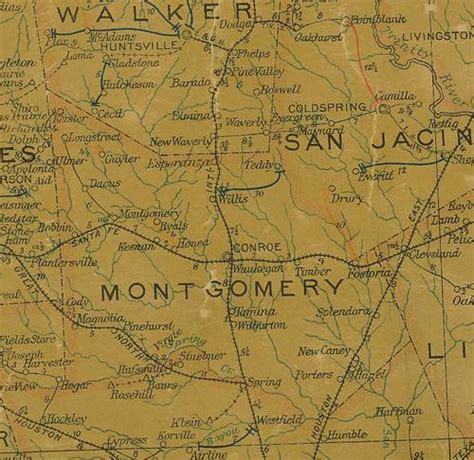 Map Of Montgomery County Texas Maping Resources