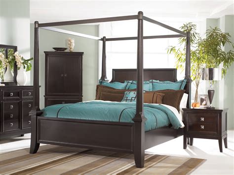 North shore california king sleigh bed luxury bedroom sets 5. Martini Suite Cal. King Canopy Poster Bed from Ashley ...