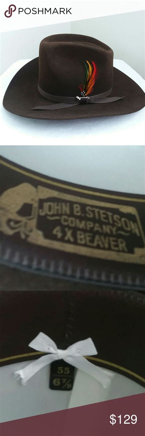 John B Stetson Cowboy Hat 4x Beaver 6 78 Nwt Stetson Cowboy Hats