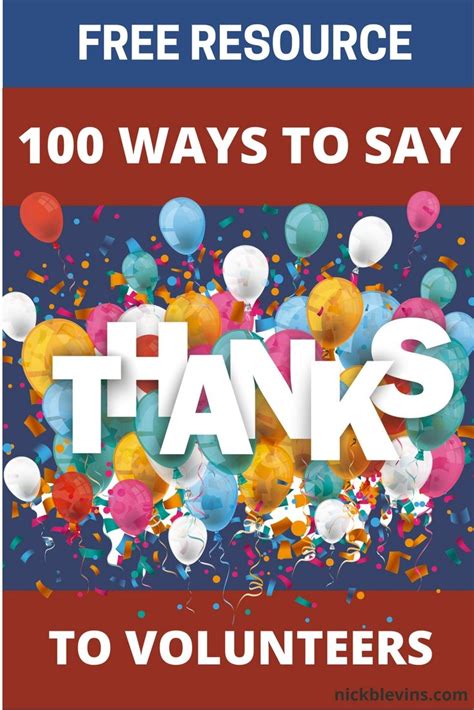 100 Volunteer Appreciation Ideas Volunteer