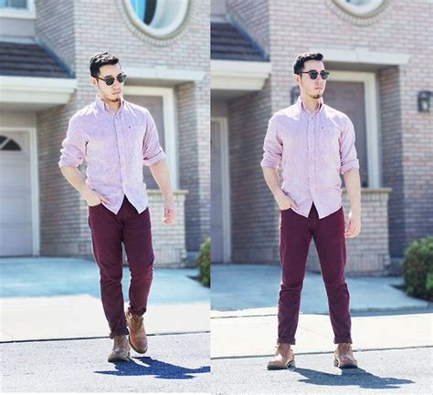 Burgundy Pants Outfit Ideas For Men In