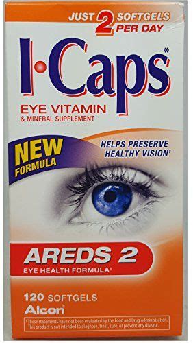 Systane Icaps Eye Vitamin And Mineral Supplement Areds 2 Formula 120