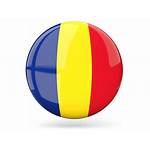 Flag Belgium Romania Barbados Round Icon Glossy