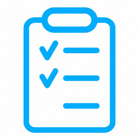 Blue Checklist Clipboard Report Tasklist Ticks Icon Download On