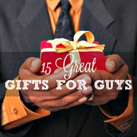 Give enough on the card so that he can take a spouse or a friend. 15 Great Gifts For Guys: A Man-Approved Gift Guide ...