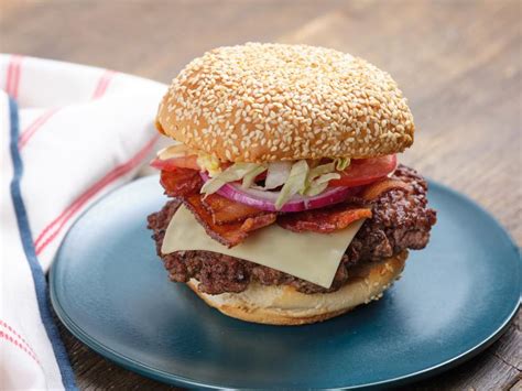 The Best Bacon Cheeseburger Recipe Food Network Kitchen Food Network