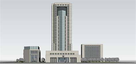 Sketchup 192 Office Tower 3d Model Cgtrader