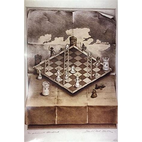 folded chess by sandro del prete 36x24 art print poster