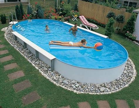 33 Amazing Ground Pool Landscaping Home Design Backyard Pool Landscaping Swimming Pools
