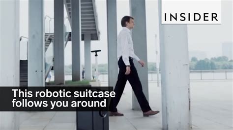 This Robotic Suitcase Will Follow You Around Youtube
