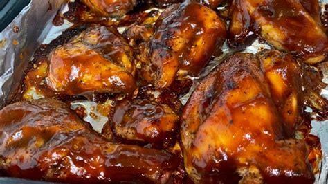 The Worlds Best Oven Barbecue Chicken Jamaican Recipe Youtube