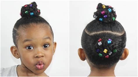 This is the ultimate gallery of bun styles which you can filter further with hair color, face type and more. Two Braid Buns w/ Hair Cuffs | Natural Hairstyles for Kids ...