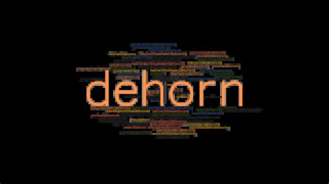 Dehorn Past Tense Verb Forms Conjugate Dehorn