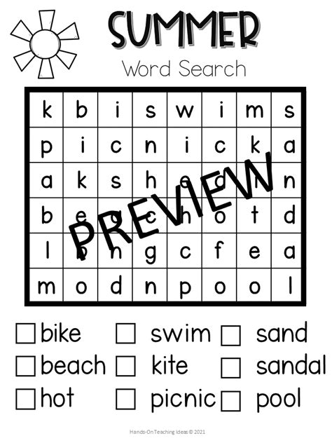 Word Searches Holiday And Seasons Hands On Teaching Ideas