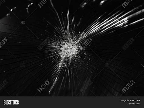 Bullet Hole Glass Wallpaper