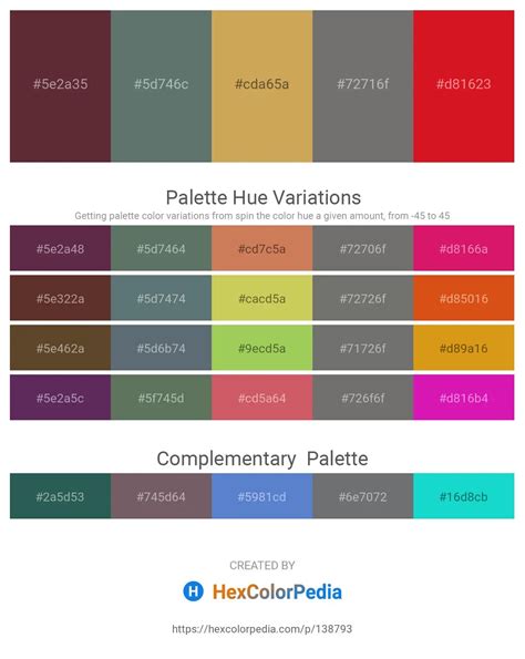 Pantone 188 C Hex Color Conversion Color Schemes Color Shades