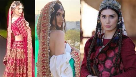 Gokce Hatun From Ertugrul Looks Gorgeous In Pakistani Bridal Dress