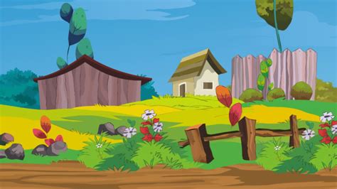 I Will Draw 2d Vector Cartoon Backgrounds Illustration