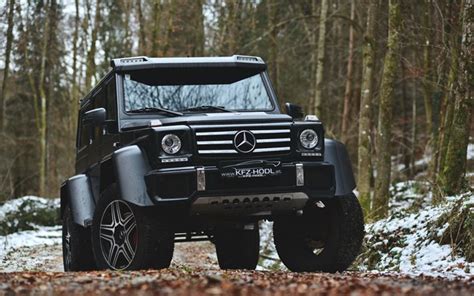 Download Wallpapers Mercedes Benz G500 W463 Black Suv Tuning G Class