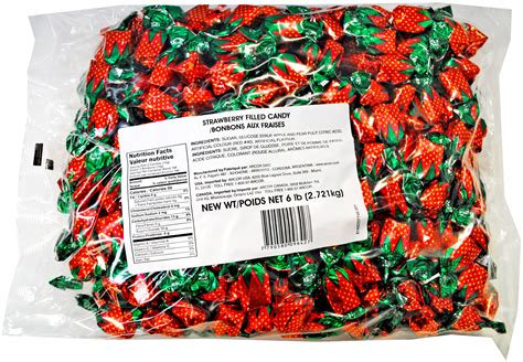 Sweetgourmet Strawberry Filled Candies Arcor Premium Bulk Wrapped