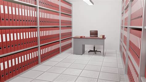 3d Model Archive Folder Room Interior Cgtrader