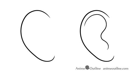 How To Draw Anime And Manga Ears Animeoutline