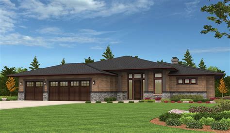 Prairie style house plans are defined by strong horizontal lines and early examples were developed by frank lloyd wright and others to complement the flat prairie landscape. Amazing Beauty and matchless function. This Home is second ...