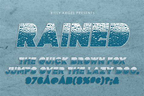RAINED Font Billy Argel Fonts FontSpace